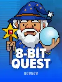 8bit quest game logo